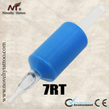 N501-3 Round Blue Rubber Tattoo Tubes 25mm